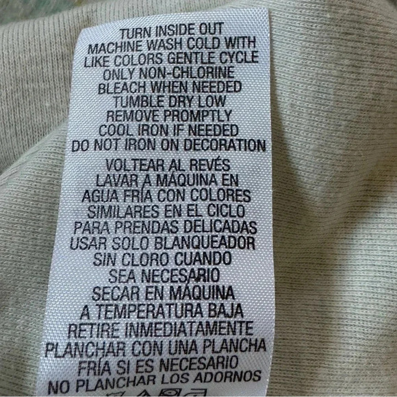 IB Diffusion 2X Shirt Top Yellow Floral Landscape Short Sleeve Scoop Neck Cotton - Picture 7 of 7